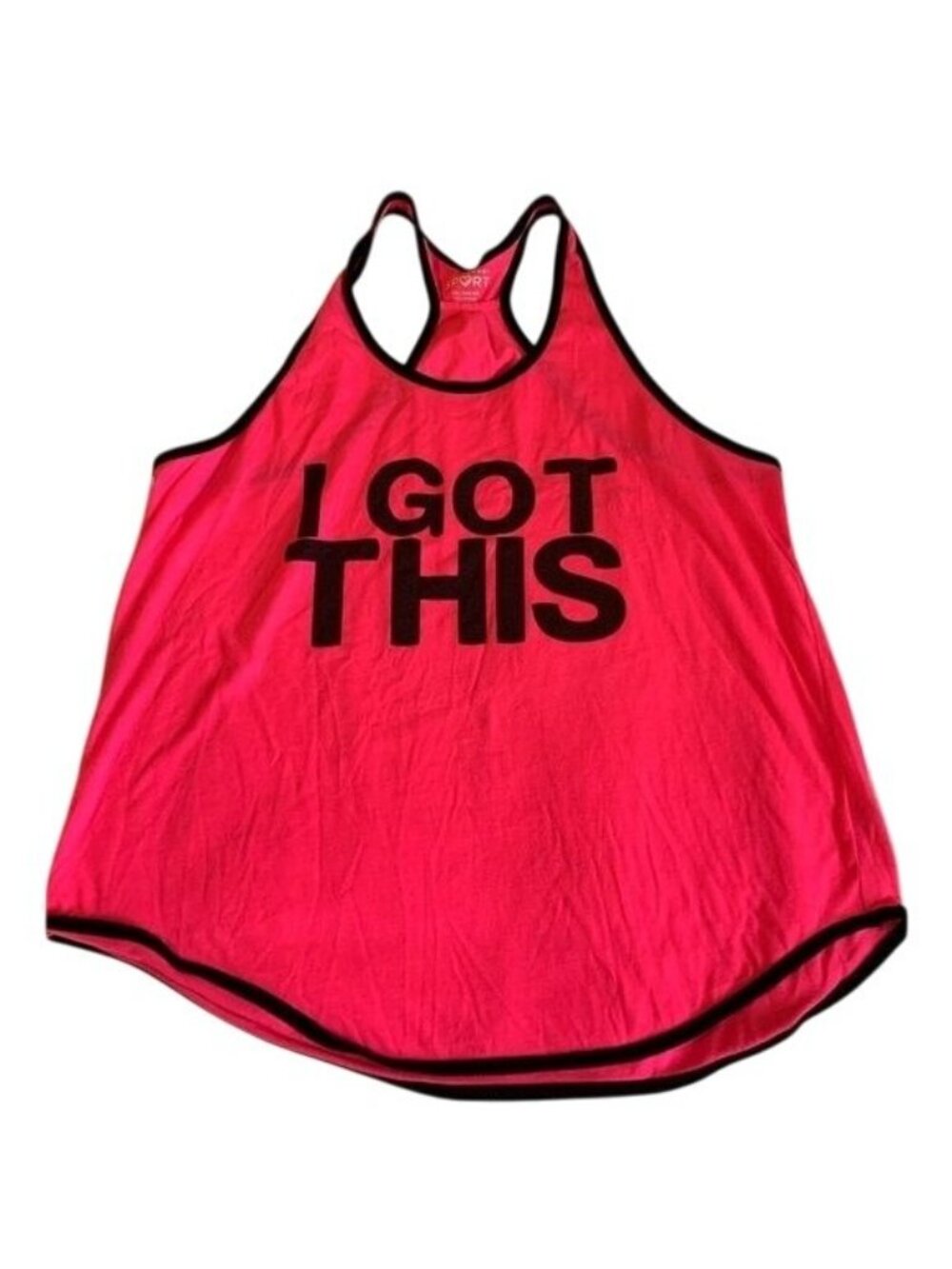 Hard Candy Sport Pink Racerback Tank Top I Got This Graphic XXL/2XG Polyester Wo